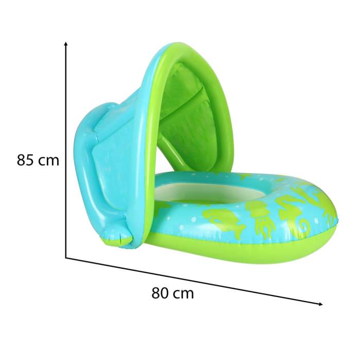 BESTWAY 34091 Inflatable pontoon mattress with canopy green 1-2 years old 18kg