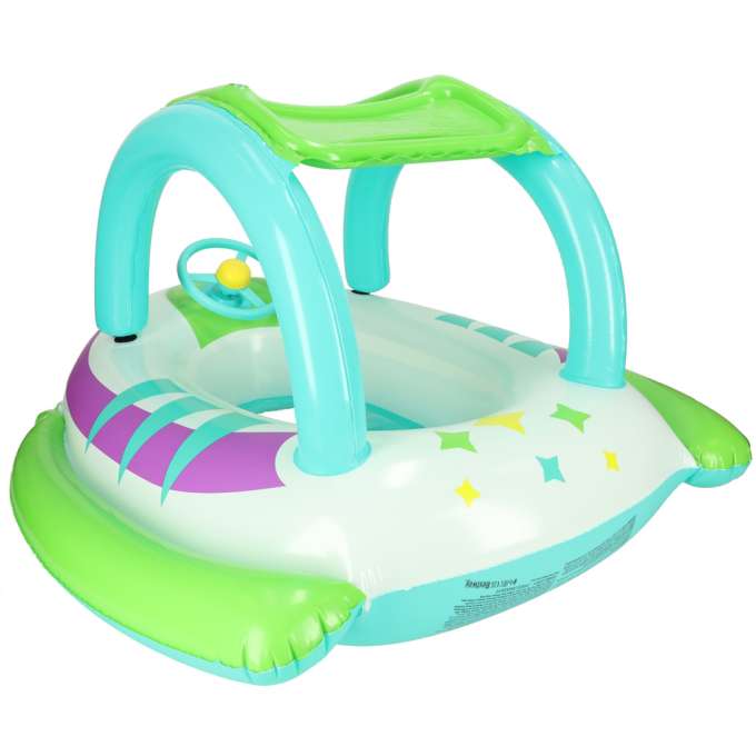 BESTWAY 34149 Inflatable pontoon mattress for kids with steering wheel car car 3+ 45kg