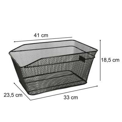 Bike basket RALLEX for rack, rear metal basket