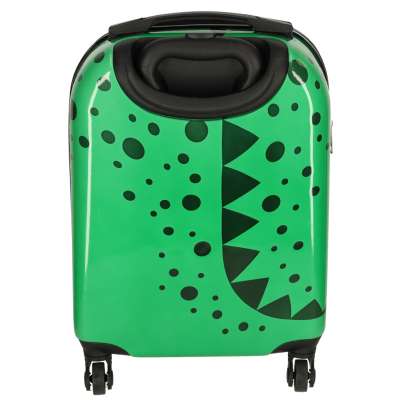 Children's travel suitcase on wheels hand luggage crocodile
