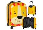 Children's travel suitcase on wheels hand luggage lion 1