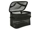 Cosmetic travel organizer folding piled organizer for storing cosmetics accessories black 3