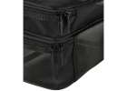 Cosmetic travel organizer folding piled organizer for storing cosmetics accessories black 6