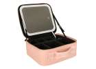 Cosmetics organizer with mirrors pink 2