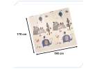 Educational folding foam mat double-sided 179x198cm street/forest 3