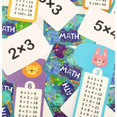 Educational multiplication table toy wooden board