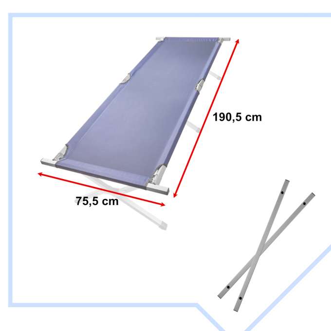 Field bed folding tourist bed canada not blue