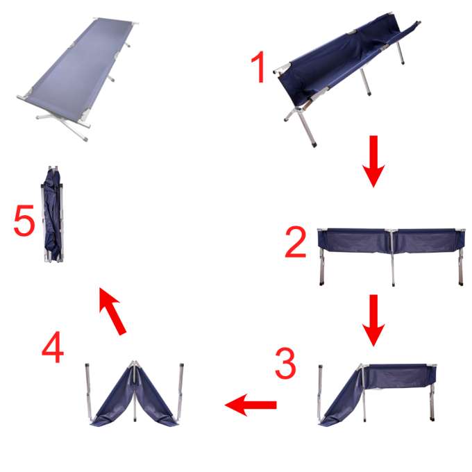 Field bed folding tourist bed canada not blue
