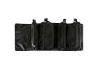 Folding travel cosmetic bag removable retractable 4-in-1 large capacity portable black 2