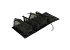 Folding travel cosmetic bag removable retractable 4-in-1 large capacity portable black 5