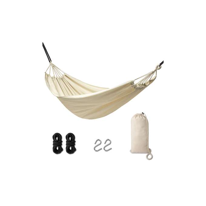 Garden hammock boho 200cm ecru 120kg