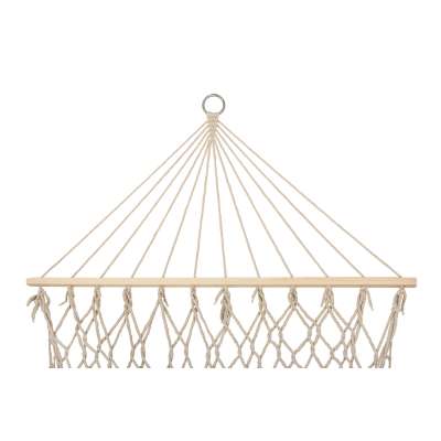 Garden hammock boho tassels 200cm ecru 250kg