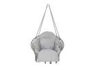 Hanging chair swing seat with cushion XXL grey 120kg 2