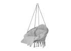 Hanging chair swing seat with cushion XXL grey 120kg 3