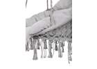 Hanging chair swing seat with cushion XXL grey 120kg 6