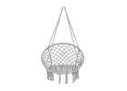 Hanging chair swing seat with cushion XXL grey 120kg 12