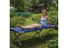 LUARO Camping bed folding XXL blue 150kg 8