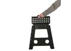 Non-slip folding stool 39cm black 6