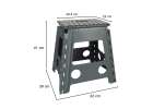 Non-slip folding stool 39cm dark grey 5