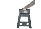 Non-slip folding stool 39cm dark grey 6