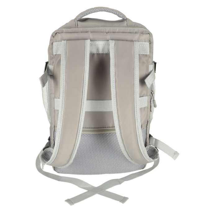 Plecak podróżny do samolotu wodoodporny kabel USB 43x16x28cm szary