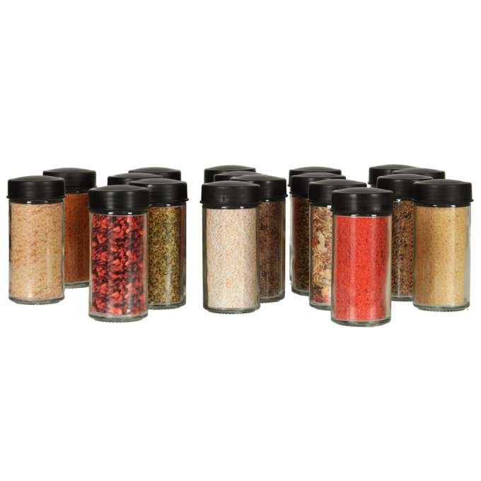 Spice organizer rack rotating containers