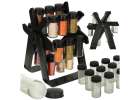 Spice organizer rack rotating containers 1