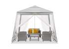 Tent pavilion gazebo garden party commercial White 3X3m 4
