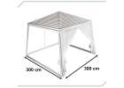 Tent pavilion gazebo garden party commercial White 3X3m 7