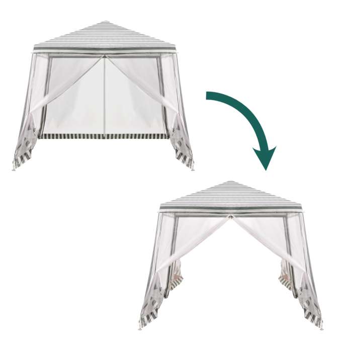 Tent pavilion gazebo garden party commercial White 3X3m