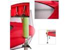 Trampolina ogrodowa dla dzieci siatka 140cm 55inch czerwona 2