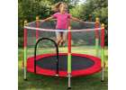 Trampoline for home garden for kids ball net 140cm 55inch red 8