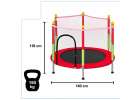Trampoline for home garden for kids ball net 140cm 55inch red 9