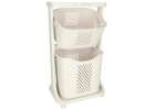 Two tier rolling cart organizer on wheels for toys clothes 2