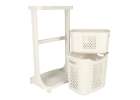 Two tier rolling cart organizer on wheels for toys clothes 4