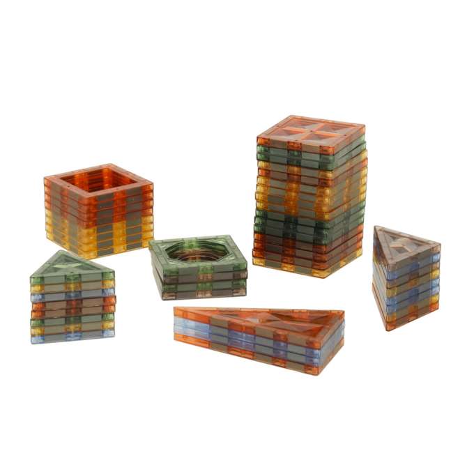 3D construction magnetic bricks glowing animal park 90 el.