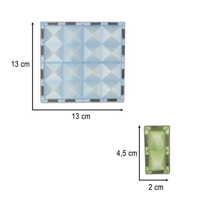 3D magnetic construction blocks luminous animal park 124 el.