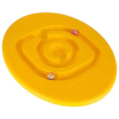 Balance board with ball maze for kids yellow
