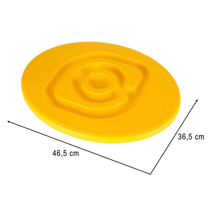 Balance board with ball maze for kids yellow