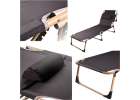 Camping bed folding 193 cm grey 1