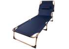 Camping bed folding 193 cm navy blue 2