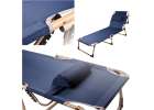 Camping bed folding 193 cm navy blue 1
