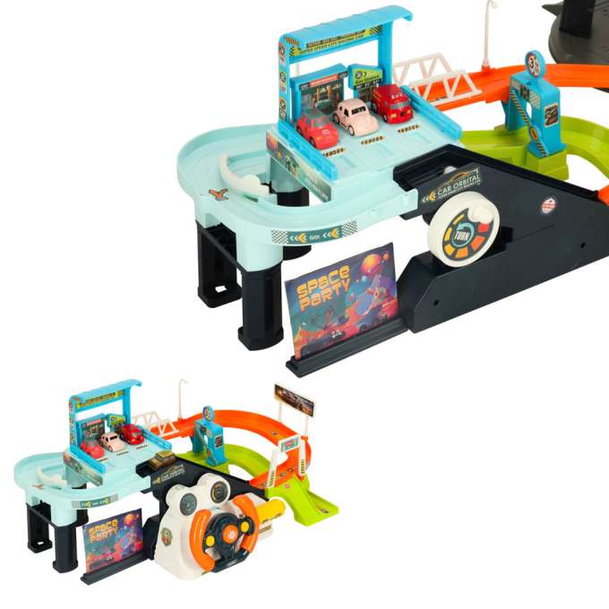 Car track parking space station 6 cars