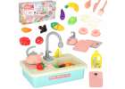 Children's dishwashing sink with accessories flies water blue 1