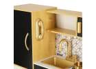Children's wooden kitchen with fridge gold 6