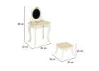 Children's wooden toilette with accessories white 8