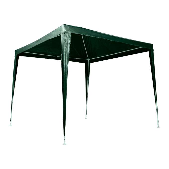 Commercial gazebo pavilion party tent green 2.5 x 2.5 m