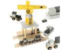 Crane seaport + train ship wooden 1