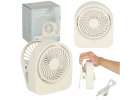 Desk fan clipless wireless USB cooling 3 power levels 11.5cm white 1