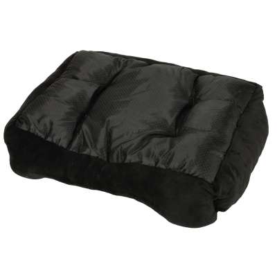 Dog bed 60x45x15cm white and black